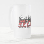 Mattierte GlasTasse Mattglas Bierglas (Vorderseite Links)