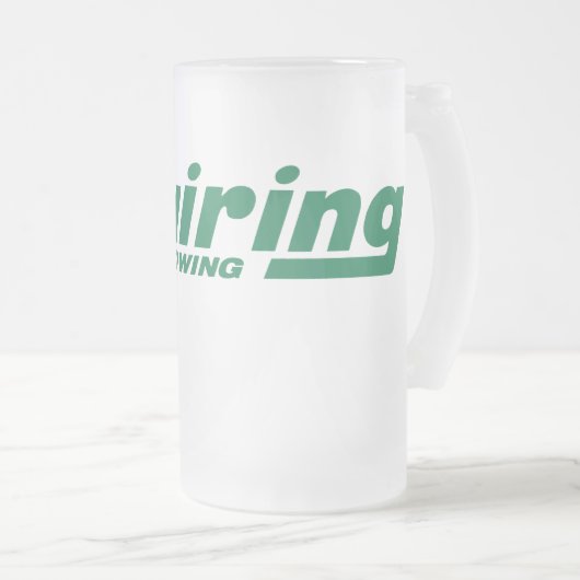 Mattierte GlasTasse Mattglas Bierglas (VorderseiteRechts)