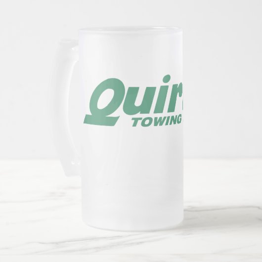 Mattierte GlasTasse Mattglas Bierglas (Vorderseite Links)