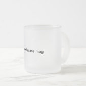 mattierte GlasTasse Mattglastasse (VorderseiteRechts)