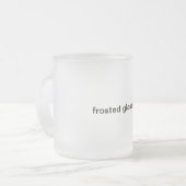 mattierte GlasTasse Mattglastasse (Vorderseite Links)
