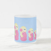 Mattierte GlasTasse Sofias Babushka Mattglastasse (VorderseiteRechts)