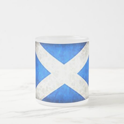 Mattierte GlasTassen-Schottland-Flagge Mattglastasse (Mittel)