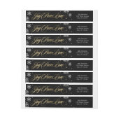 Mattierte Grußadresse schwarz (Bogen)