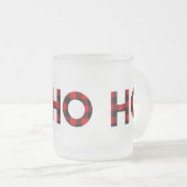 Mattierte "ho ho ho" Tasse (VorderseiteRechts)