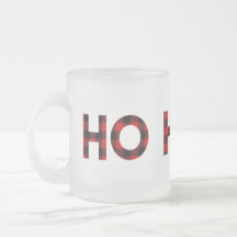 Mattierte "ho ho ho" Tasse