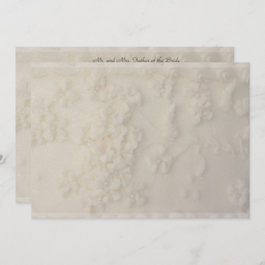 Mattierte Hochzeits-Einladung Einladung (Vorne/Hinten)