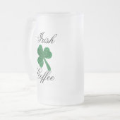 Mattierte Irishcoffee-Tasse Mattglas Bierglas (Vorderseite Links)