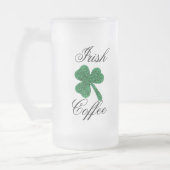 Mattierte Irishcoffee-Tasse Mattglas Bierglas (Links)