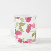 Mattierte Kaffee-Tasse aus Reiskirsche Mattglastasse (Vorderseite Links)