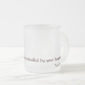 Mattierte Kaffee-Tasse Mattglastasse (VorderseiteRechts)