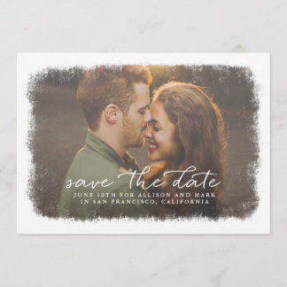 Mattierte Kanten Save the Date