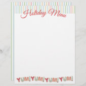 Mattierte Kekse Weihnachtsmenüschrift (Vorne/Hinten)