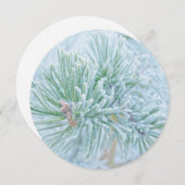 Mattierte Kiefer Feiertagskarte (Vorne/Hinten)