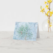 Mattierte Kiefer Karte (Gelbe Blume)