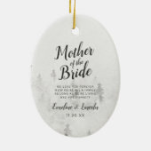 Mattierte Kiefern für die Mutter des Brautkurses Keramik Ornament (Hinten)