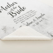 Mattierte Kiefern für die Mutter des Brautkurses Sherpadecke (3/4)