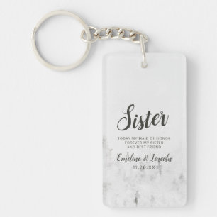 Mattierte Kiefern Rustikales Weißgebirge Zitat Schlüsselanhänger