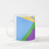 Mattierte kleine Tasse aus Glas, Fahne von Manitou (Links)