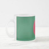 Mattierte kleine Tasse aus Glas mit algerischer Fl (Links)