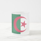 Mattierte kleine Tasse aus Glas mit algerischer Fl (Mittel)