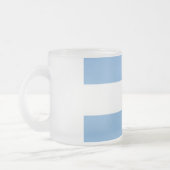 Mattierte kleine Tasse aus Glas mit argentinischer (Links)