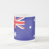 Mattierte kleine Tasse aus Glas mit australischer  (Mittel)