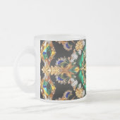 Mattierte kleine Tasse aus Glas mit brasilianische (Links)