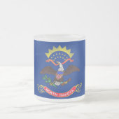 Mattierte kleine Tasse aus Glas mit der Flagge Nor (Mittel)