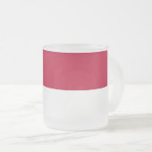 Mattierte kleine Tasse aus Glas mit der Flagge Nor (VorderseiteRechts)