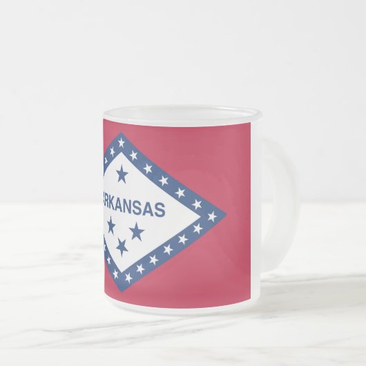 Mattierte kleine Tasse aus Glas mit der Flagge von (VorderseiteRechts)