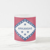 Mattierte kleine Tasse aus Glas mit der Flagge von (Mittel)