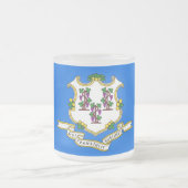 Mattierte kleine Tasse aus Glas mit der Flagge von (Mittel)