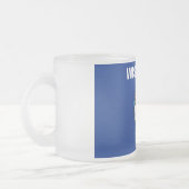 Mattierte kleine Tasse aus Glas mit Fahne Wisconsi (Links)
