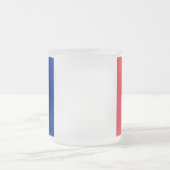 Mattierte kleine Tasse aus Glas mit französischer  (Mittel)