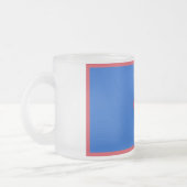 Mattierte kleine Tasse aus Glas mit Guam-Flagge (Links)