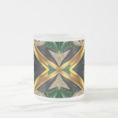 Mattierte kleine Tasse aus Glas mit jamaikanischen (Mittel)