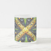 Mattierte kleine Tasse aus Glas mit jamaikanischen (Mittel)