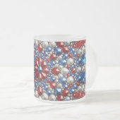 Mattierte kleine Tasse aus Glas mit niederländisch (VorderseiteRechts)