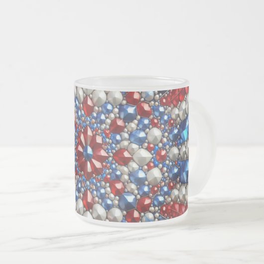 Mattierte kleine Tasse aus Glas mit niederländisch (VorderseiteRechts)