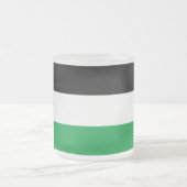 Mattierte kleine Tasse aus Glas mit palästinensisc (Mittel)