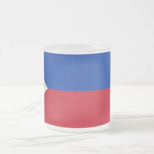 Mattierte kleine Tasse aus Glas mit philippinische (Mittel)