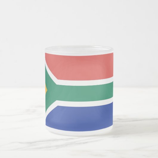 Mattierte kleine Tasse aus Glas mit südafrikanisch (Mittel)