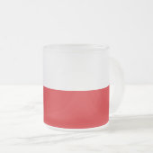 Mattierte kleine Tasse aus Glas mit tschechischer  (VorderseiteRechts)