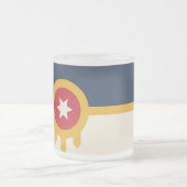 Mattierte kleine Tasse aus Glas, Tulsa, Oklahoma (Mittel)