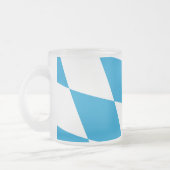 Mattierte kleine Tasse - bayerische Flagge (Links)