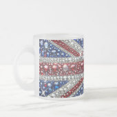 Mattierte kleine Tasse mit Britischen Farben (Links)