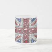 Mattierte kleine Tasse mit Britischen Farben (Mittel)