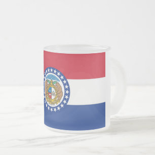 Mattierte kleine Tasse mit der Flagge von Missouri