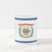 Mattierte kleine Tasse mit der Flagge West Virgini (Mittel)